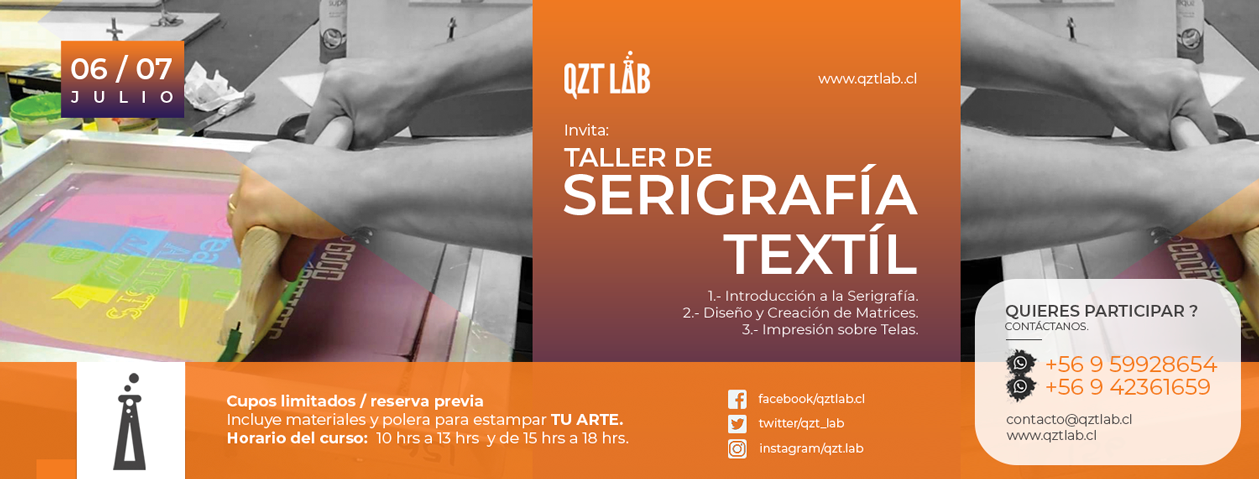 Taller de Serigrafía Textil #qztlab